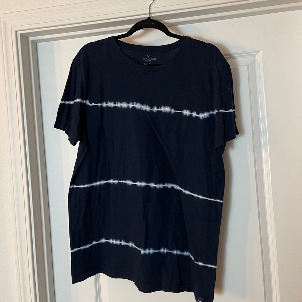 American Eagle blue lightning shirt